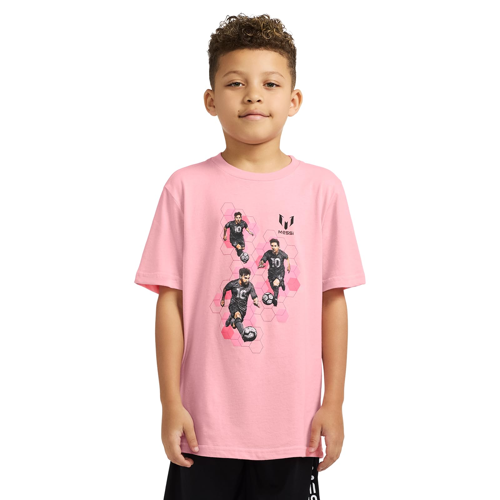 Boys' Lifestyle Short Sleeve T-Shirt, Slim-fit Graphic Tee, Cotton Blend Fabric